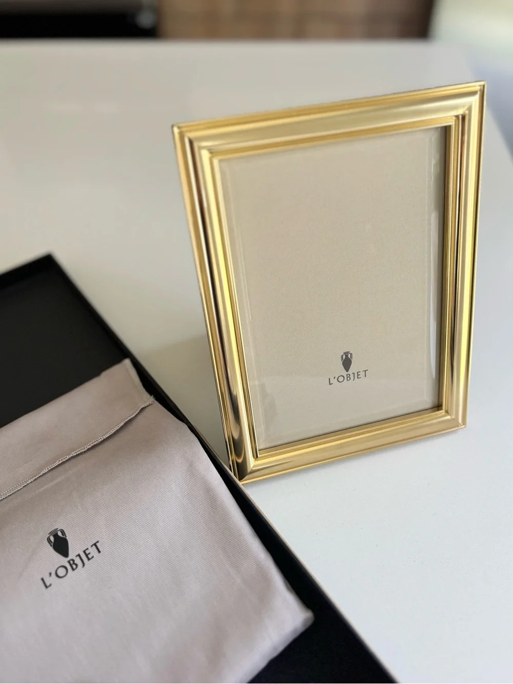 New L’Objet Oscar 24k Gold Frame 5 x7